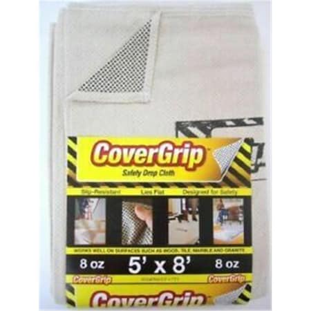 Eat-In Cover Grip Slip Resist Drop Cloth - 5 x 8 ft. EA3949440